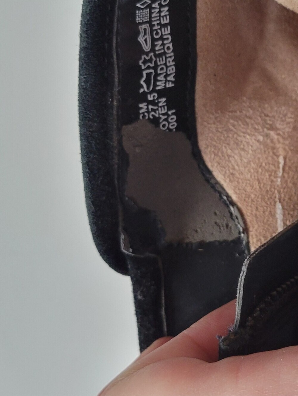 Hush Puppies Black Wedge Ankle Boots with Buckle - Picture 10 of 10
